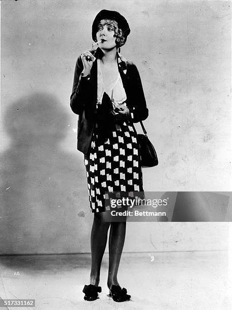 Mary Nolan as she appeared in "Shanghai Lady" in typical flapper attire. Undated photograph.