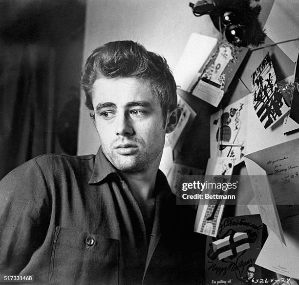 James Dean, publicity still from Warner Bros. Pictures. Undated.