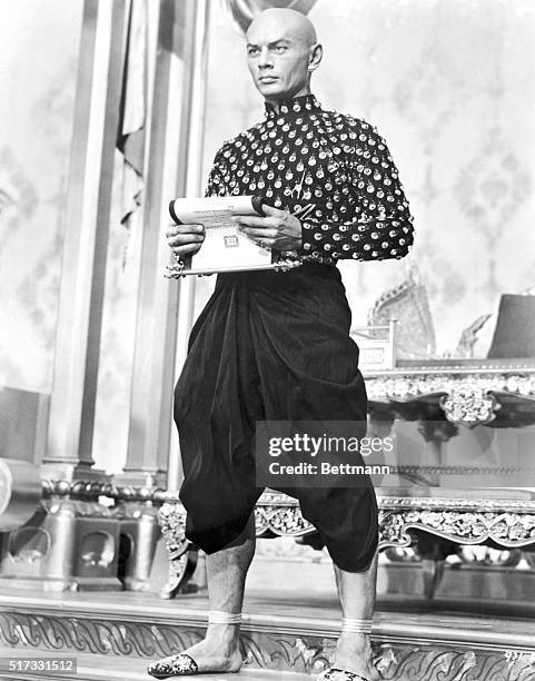 Yul Brynner appears as the King of Siam in a still from the 1956 film The King and I.