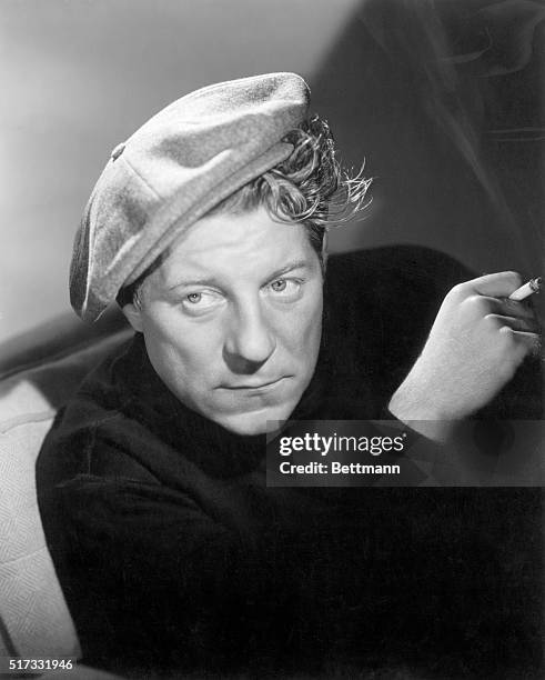 Portrait of French actor Jean Gabin . Undated photograph.