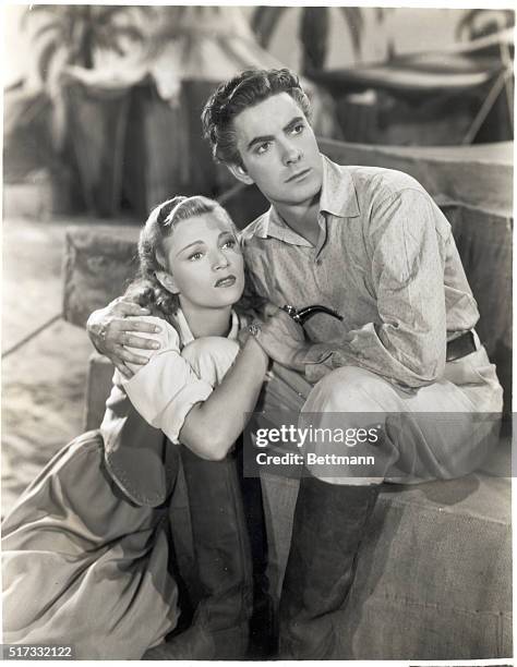 Annabella and Tyrone Power. Undated photograph.