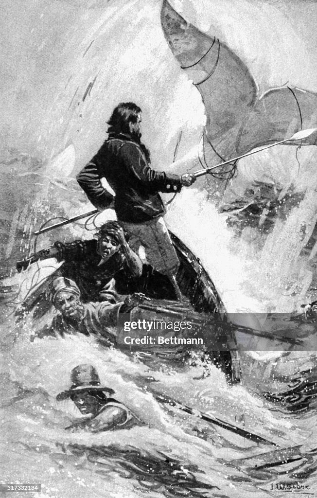Book Illustration from Moby Dick by Isaac Walton Taber