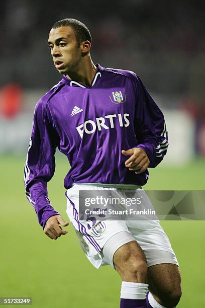 Anthony Vanden Borre of Anderlecht during the UEFA Champions League match between Werder Bremen and RSC Anderlecht at The Weser Stadium on November...