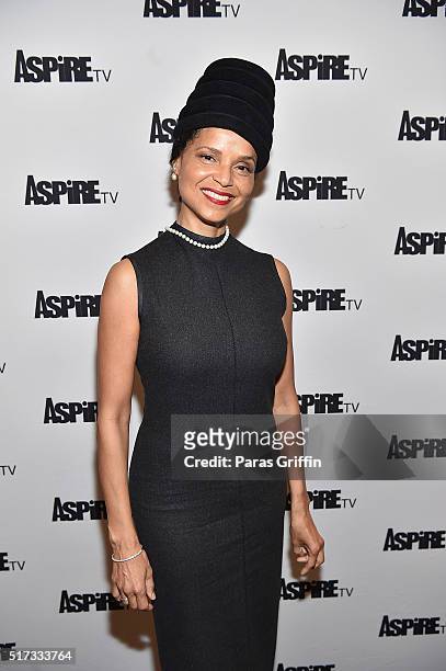 Actress Victoria Rowell attends ASPiRE Premiere Screening of "Magic in the Making" on March 24, 2016 in Atlanta, Georgia.