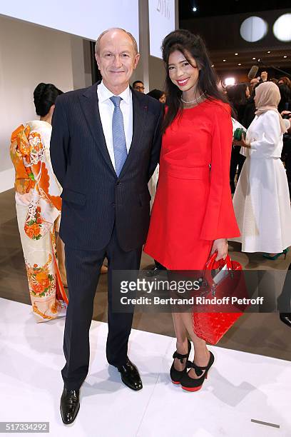 Chairman & Chief Executive Officer of L'Oreal, Chairman of the L'Oreal Foundation Jean-Paul Agon and Rani Vanouska T. Modely aka Vanessa Modely...