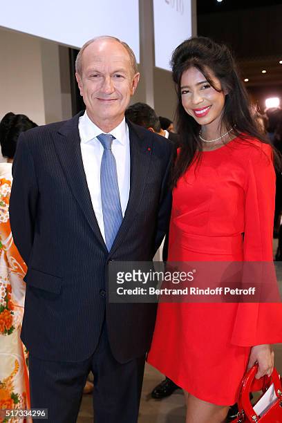 Chairman & Chief Executive Officer of L'Oreal, Chairman of the L'Oreal Foundation Jean-Paul Agon and Rani Vanouska T. Modely aka Vanessa Modely...