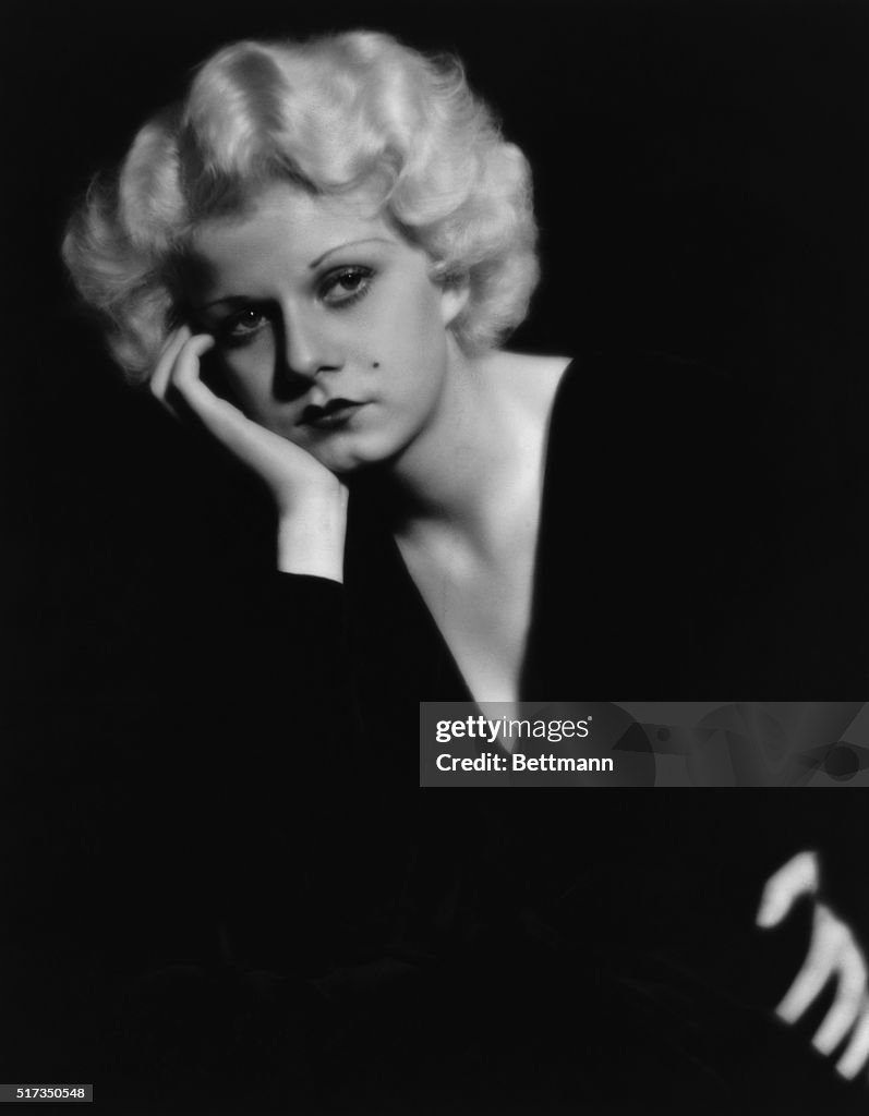 Jean Harlow in Pensive Pose