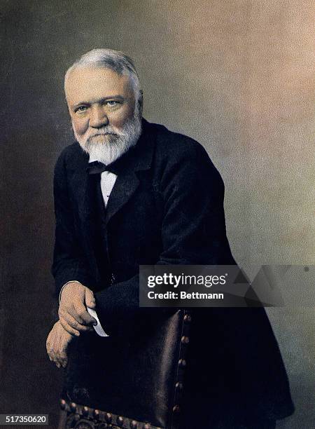Andrew Carnegie. 3/4 length photograph, 1896.