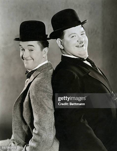 Laurel and Hardy in "Sons of the Desert". Movie still, 1934. BPA2