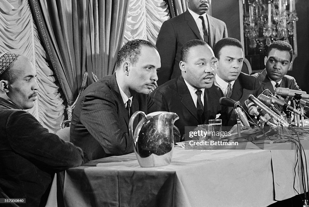 Martin L. King At Press Conference