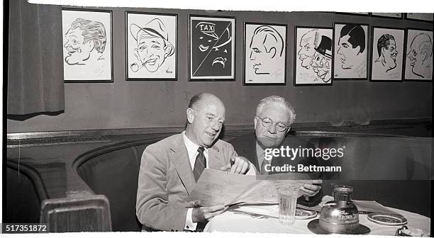 Hollywood, CA - Seated at the Brown Derby under a caricature of "Amos 'n' Andy" are the men who play the famous parts for CBS radio. For 26 years,...