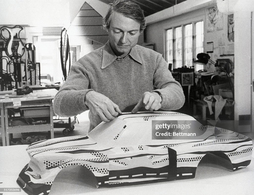 Roy Lichtenstein Painting Model Bmw