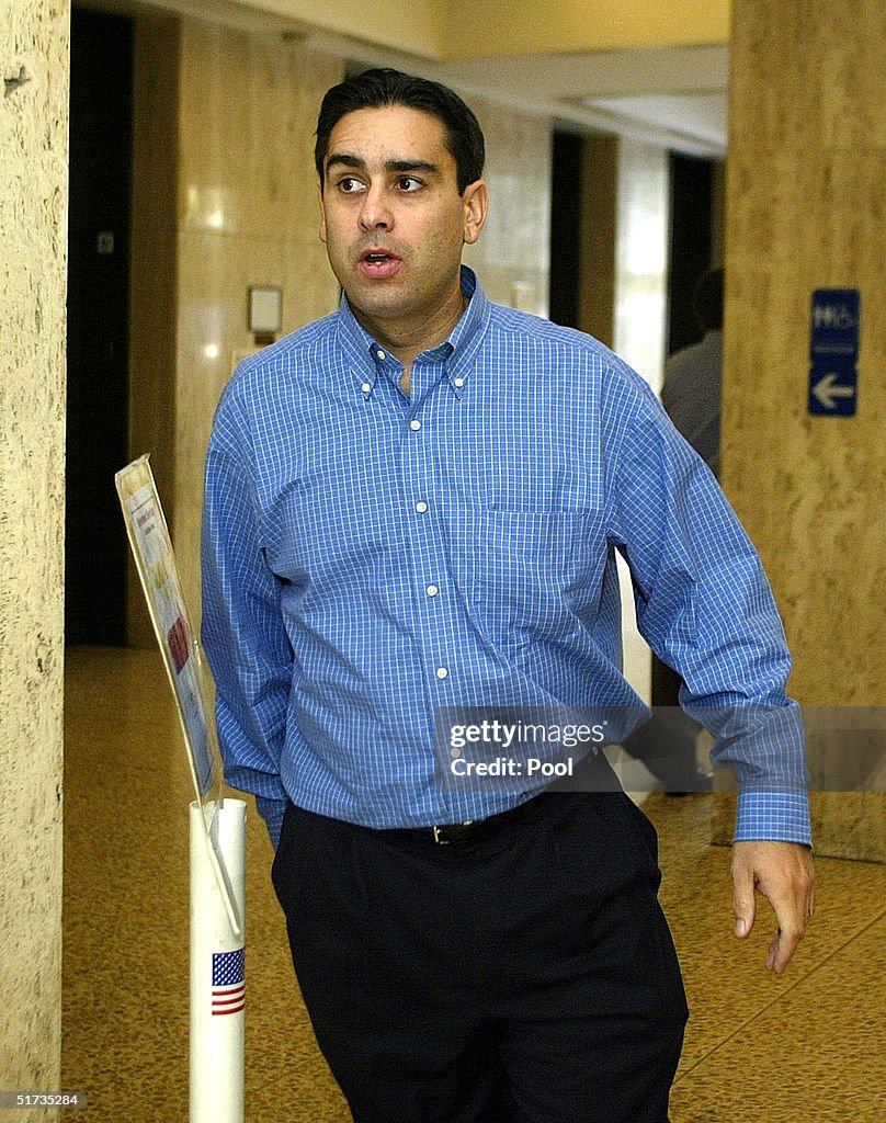 Brent Rocha, Laci Peterson's brother, arrives for the reading of the