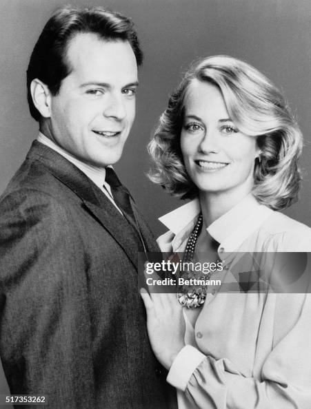 Cybill Shepherd and Bruce Willis in Moonlighting Cybill Shepherd and Bruce Willis in Moonlighting