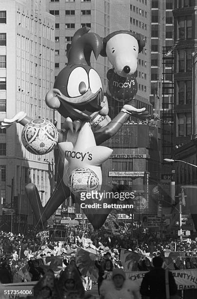 New York, NY- Making his seventh appearance in the Macy's Thanksgiving Day Parade, Woody Woodpecker is joined by Snoopy, re-designed this year, as...