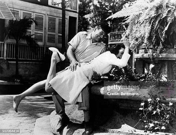 John Wayne spanks Elizabeth Allen in Donovan's Reef.