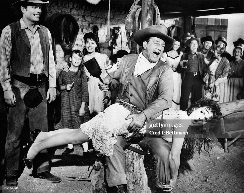 John Wayne Spanking Maureen O'Hara