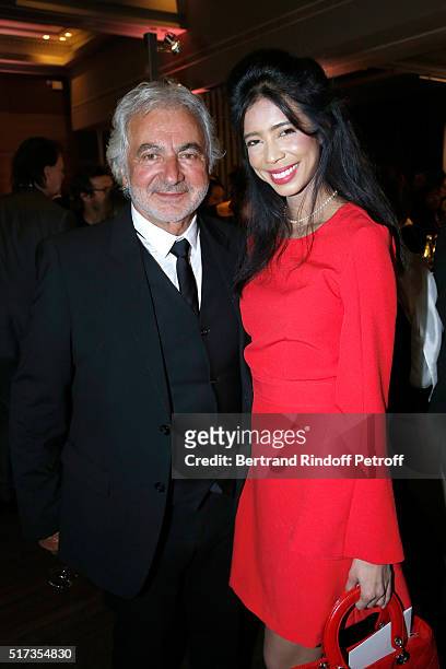 Hairdresser Franck Provost and Rani Vanouska T. Modely aka Vanessa Modely attend the "L'Oreal-UNESCO Awards 2016 For Women in Science International",...