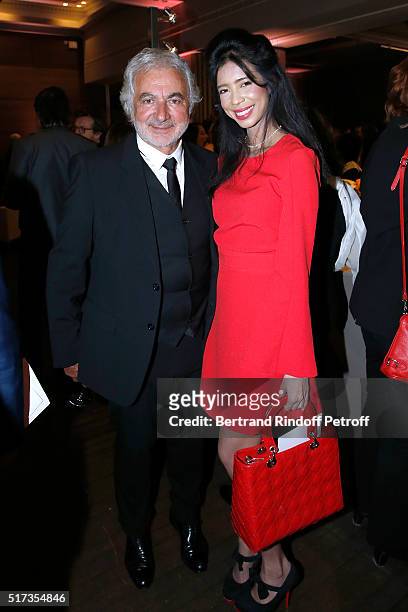 Hairdresser Franck Provost and Rani Vanouska T. Modely aka Vanessa Modely attend the "L'Oreal-UNESCO Awards 2016 For Women in Science International",...