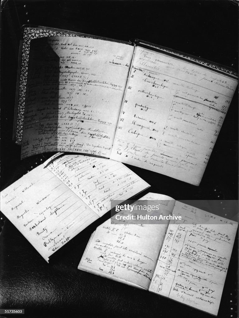 Notebooks Used By Marie And Pierre Curie