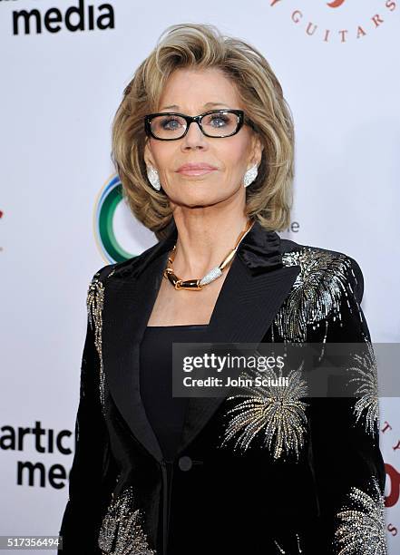 Actress Jane Fonda attends UCLA Institute of the Environment and Sustainability annual Gala on March 24, 2016 in Beverly Hills, California.