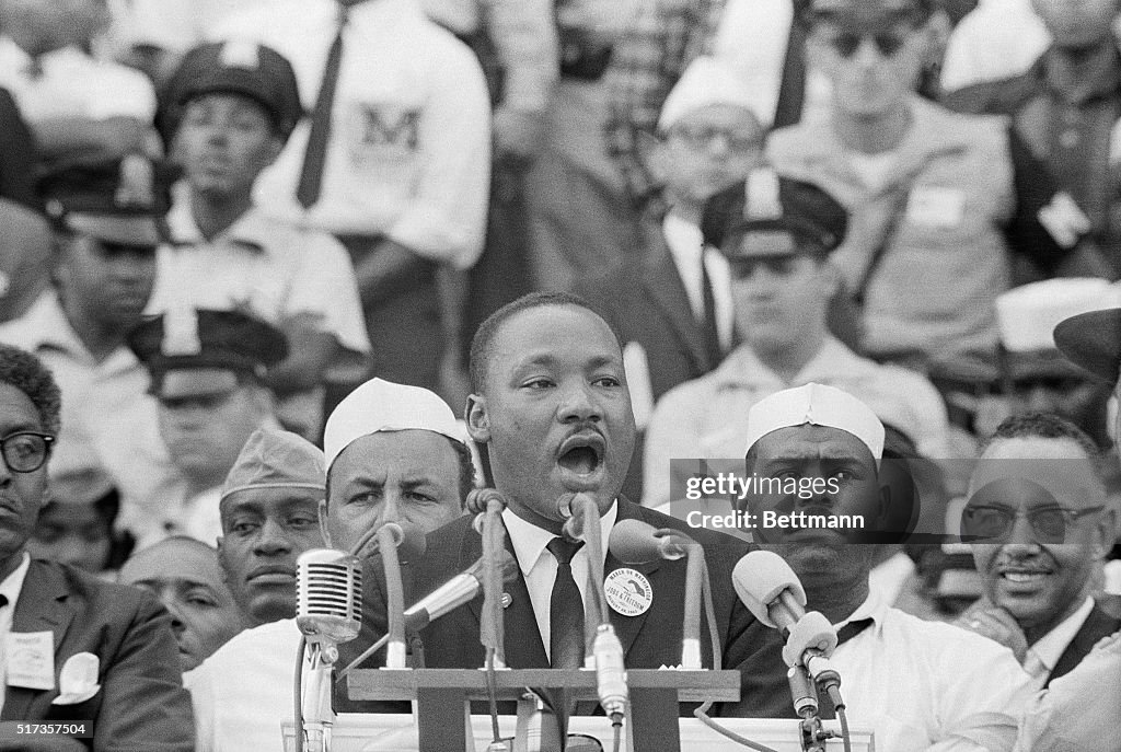 Martin Luther King, Jr. Delivering His Famous Speech