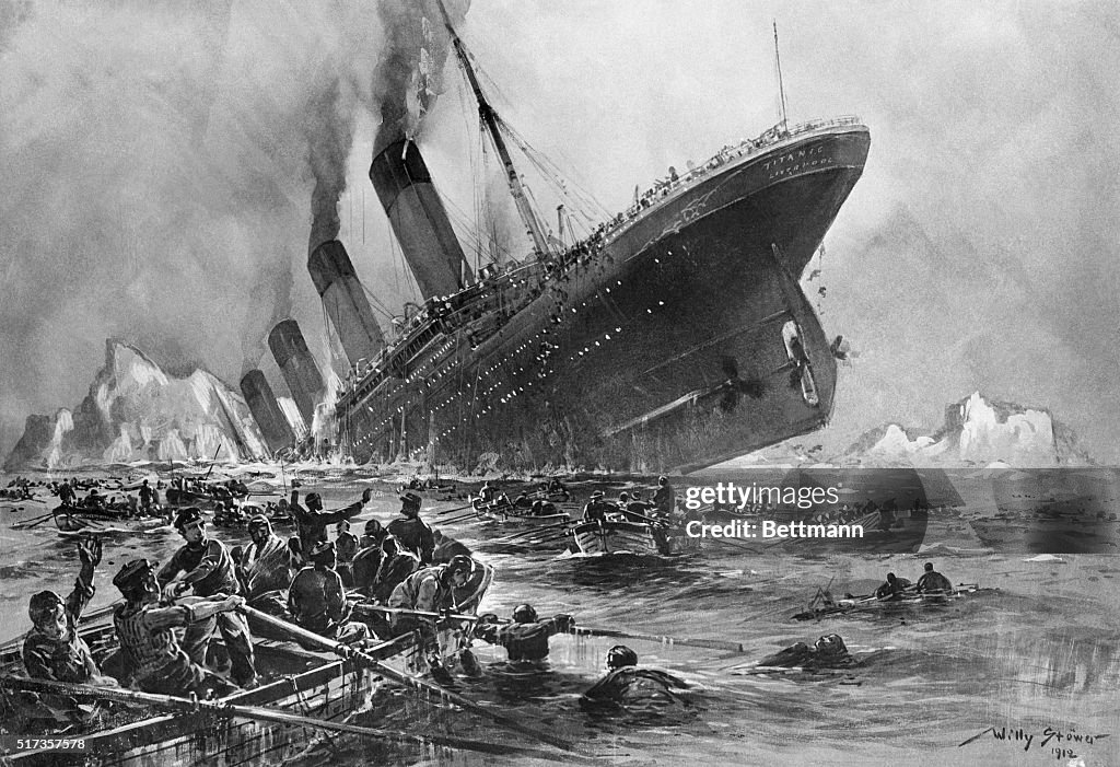 Sinking of the Titanic by Willy Stoewer