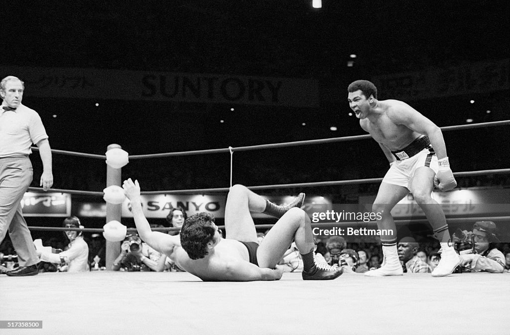 Muhammad Ali Shouting at Antonio Inoki