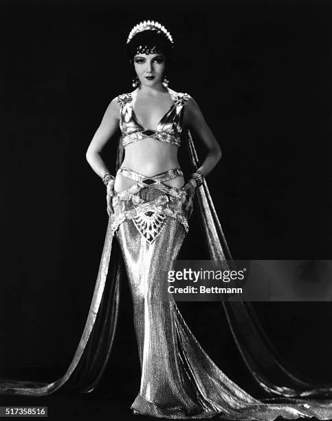 Claudette Colbert as Poppaea Sabina, wife of Emperor Nero, in Cecil B. DeMille's Paramount production, "Sign of the Cross." The pubicity handout...