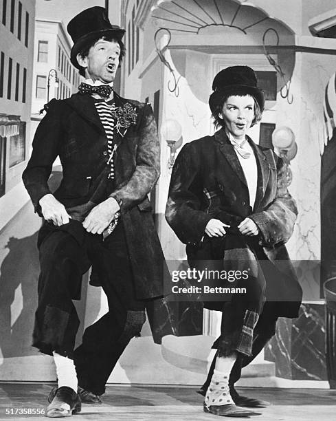 Judy Garland and Fred Astaire in a scene from the 1948 MGM film Irving Berlin's Easter Parade.