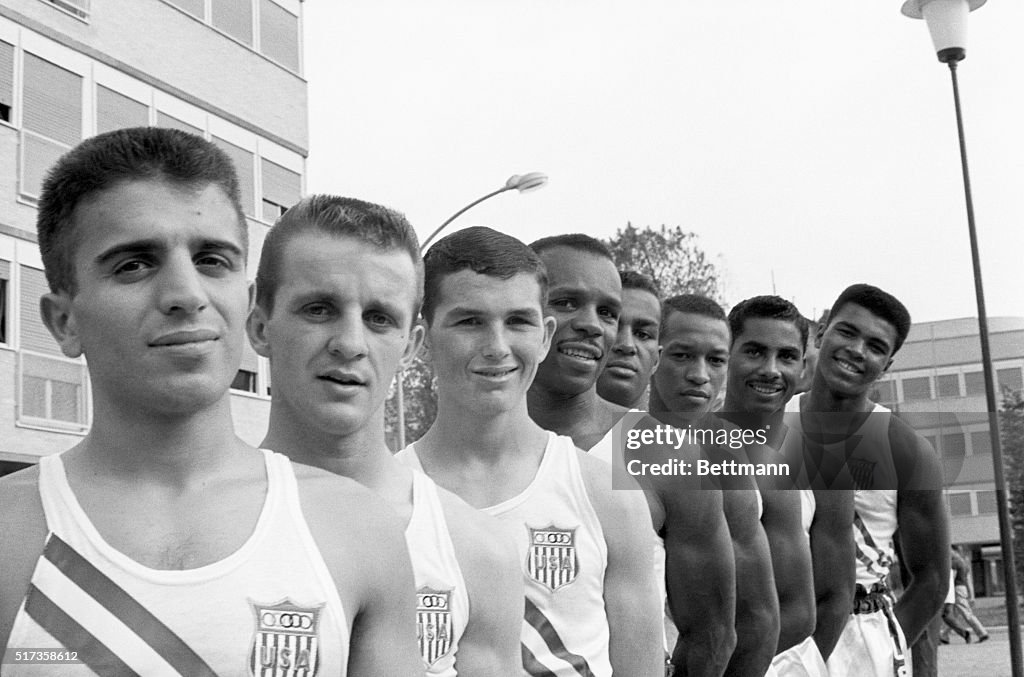Cassius Clay with Olympic Boxing Teammates
