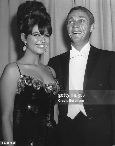 Claudia Cardinale, who is completing a movie in Hollywood, is a beautiful addition to the local scene. Steve McQueen is one of those greeting her at...