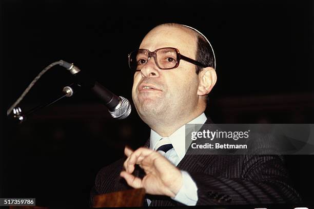 Close-up of Yehuda Bermeir, the Deputy Foreign Minister of Israel.