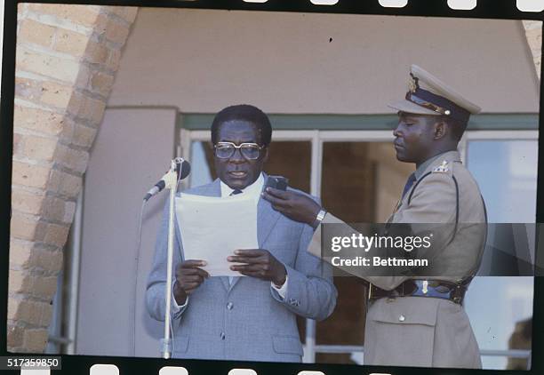Zimbabwe: Joshua Nkomo, once hailed as father of Zimbabwe's Independence movement, fled into exile, March 9th, in neighboring Botswana, culminating...