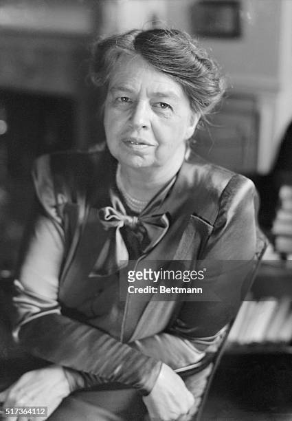 Portrait of Eleanor Roosevelt , American author, diplomat, humanitarian, and 32nd First Lady. Undated photograph.