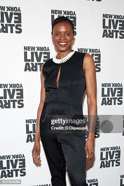 Okwui Okpokwasili attends the New York Live Arts 2016 Gala at the Museum of Jewish Heritage on March 24, 2016 in New York City.