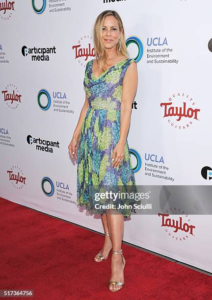 Actress Maria Bello attends UCLA Institute of the Environment and Sustainability annual Gala on March 24, 2016 in Beverly Hills, California.