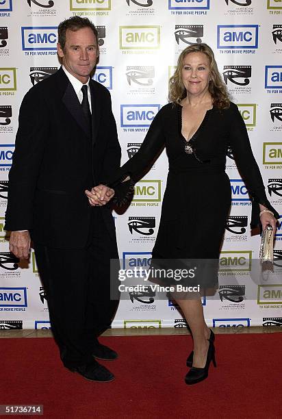 Actress Catherine O'Hara and husband Bo Welch arrive at the 19th American Cinematheque Awards to honor Steve Martin at the Beverly Hilton Hotel on...