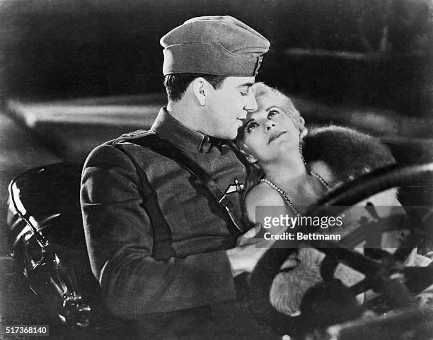 Jean Harlow and Ben Lyon in United Artist's 1930 film Hell's Angels, directed by Howard Hughes.