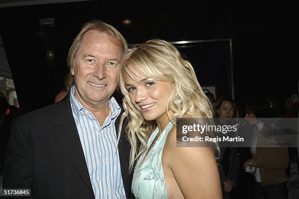 Glenn Wheatley and Stephanie McIntosh attend the unveiling of the 49th Myer Christmas windows at the Myer store November 13, 2004 in Melbourne,...