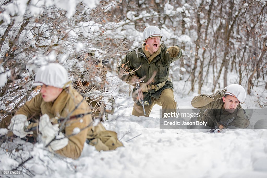 World War II Enemy Fire Front Line