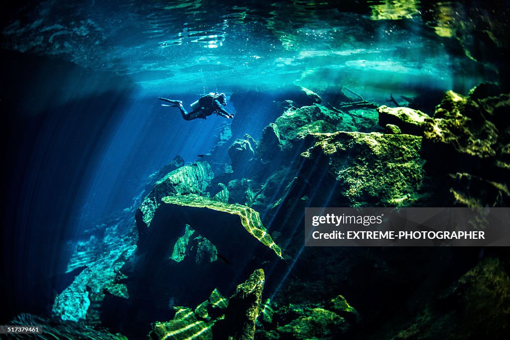 Underwater cenotes