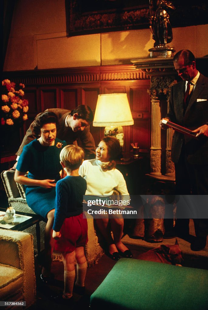 Prince Charles and Family Relaxing at Home