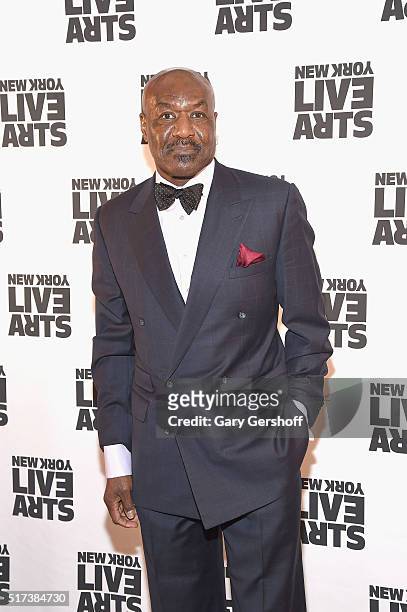 Actor Delroy Lindo attends the 2016 New York Live Arts Gala at the Museum of Jewish Heritage on March 24, 2016 in New York City.