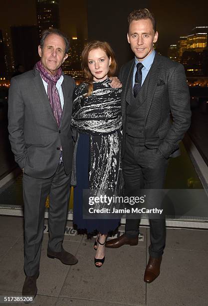 Director Marc Abraham, actress Wrenn Schmidt and actor Tom Hiddleston attend the after party for the screening of Sony Pictures Classics' "I Saw the...