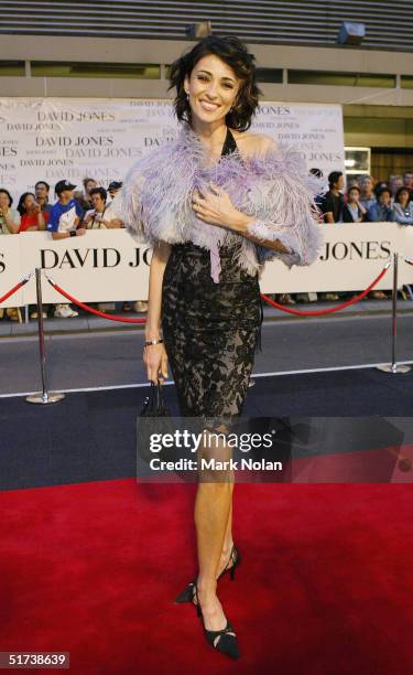 Katrina Warren arrives at the David Jones Launch Party at Elizabeth Street on November 13, 2004 in Sydney, Australia.