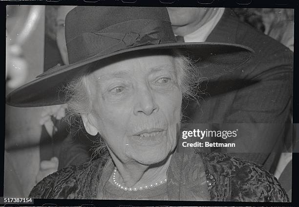 Alice Roosevelt Longworth is shown here at ribbon cutting ceremonies at the New Embassy Row Hotel, 2015 Massachusetts Avenue, Northwest.