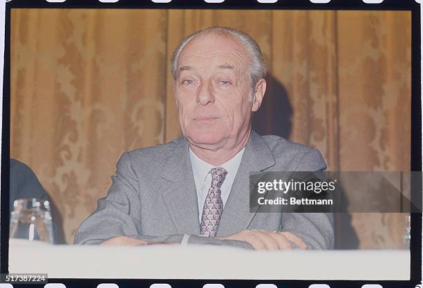 Manhattan, New York, New York: Baron Guy de Rothschild, president of the Banque Rothschild, is one of five of the foremost figures in European fiance...