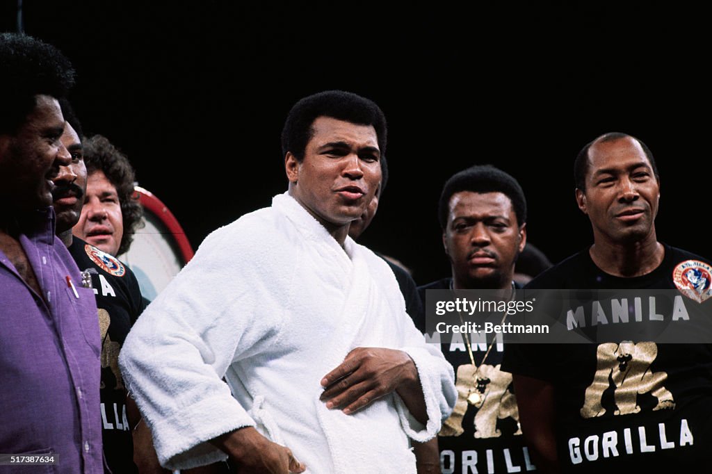 Muhammad Ali at the weigh-in for the Ali Versus Frazier fight... News ...