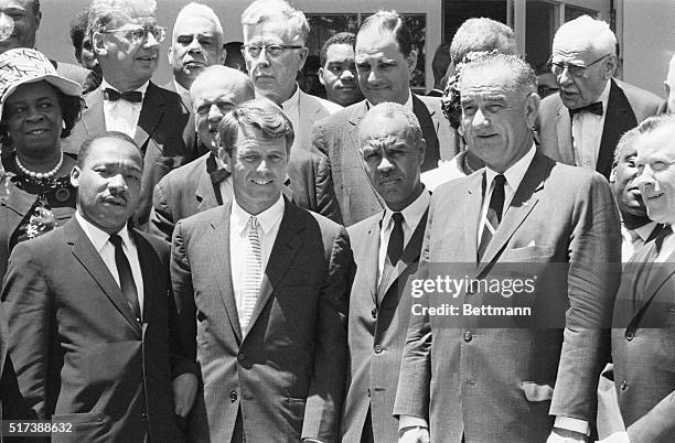 Washington, DC: President John F Kennedy held a special White House conference with a group of white and Negro civil rights leaders. They gave the...